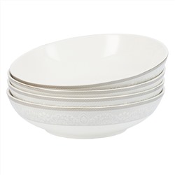 42784 GIPFEL Набор тарелок суповых ANNET 20 см (4 шт). Материал: фарфор. Цвет: белый.