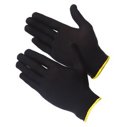 Gward Touch Black Чистые нейлоновые перчатки размер, 12 пар