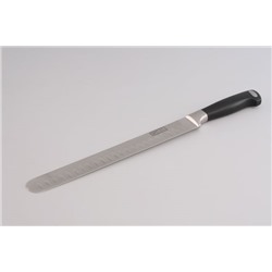 6792  Нож разделочный с выточками и закругленным концом PROFESSIONAL LINE 26 см (углеродистая  сталь)
