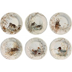 Тарелки десертные Дикие животные 6шт из коллекции Sologne, Gien