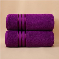Набор банных полотенец Harmonika цвет: пурпурный (70х130 см - 10 шт)