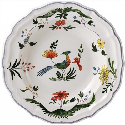 Тарелка суповая из коллекции Oiseaux de Paradis, Gien