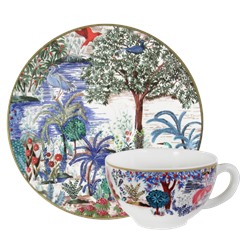 Чашка чайная с блюдцем 2шт из коллекции  Le Jardin du Palais, GIEN