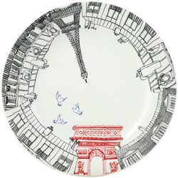 Десертная тарелка  Триумфальная арка из коллекции Ах..Париж! / Ca c'est Paris ! , Gien