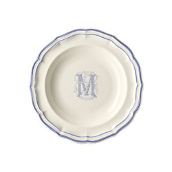 Суповая тарелка, белый/голубой  FILET BLEU M,Gien