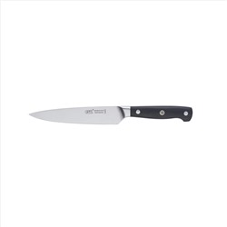 8655 GIPFEL Нож универсальный NEW PROFESSIONAL 15см. Материал лезвия: сталь X50CrMoV15. Материал ручки: стеклотекстолит G10. Толщина: 2,3мм. Цвет ручки: черный