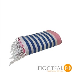 Полотенце Карвен MARIN 90*170 1шт.с бахрамой хлопок Н 3279 v4, Pink-Blue-White