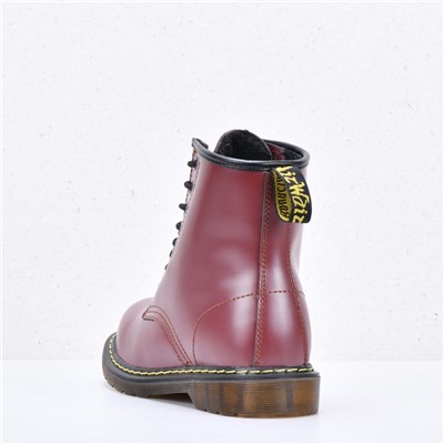 Ботинки женские Dr. Martens Red с мехом арт 984-2