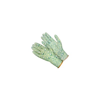 Перчатки садовые нейлоновые с нитриловым покрытием микс цветов  (Китай). Размер 8,5 (упаковка 12 пар)