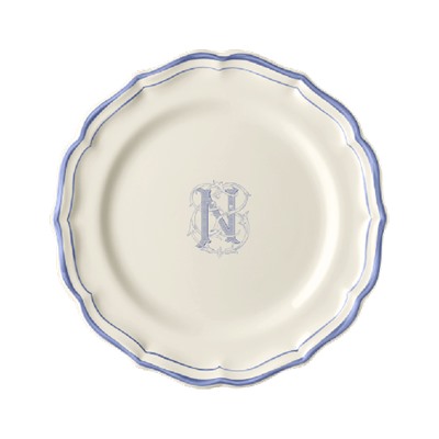 Десертная тарелка, белый/голубой  FILET BLEU N,Gien