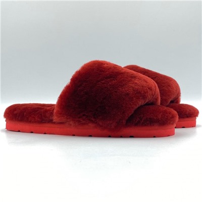 Ugg Fluff Slide Slippers Bordo