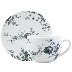 Чашка чайная с блюдцем для завтрака Jumbo из коллекции Les Oiseaux, Gien