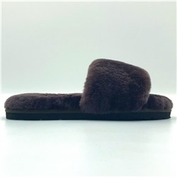 Ugg Fluff Slide Slippers Chocolate