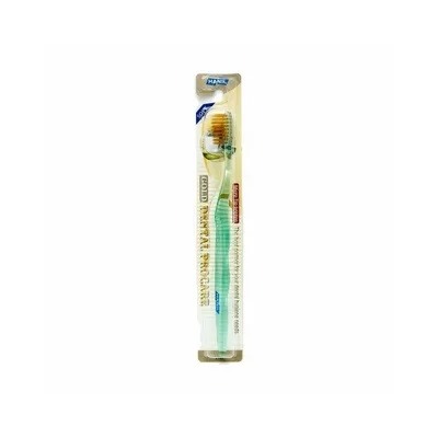 Dental Pro Care Charcoal Micro Tip Зубная щетка с углём, антибактериальный эффект, зелёная, мягкая
