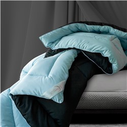 Одеяло MultiColor цвет: черный, голубой (140х205 см)