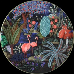 Тарелка десертная с фламинго из коллекции  Le Jardin du Palais, GIEN