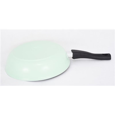 Сковорода 240мм со съемной ручкой, стекл.крышкой, АП линия "Titanium pro" (green) стз2404
