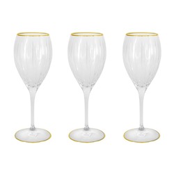 Набор бокалов для вина Пиза золото, 0,275 л, 6 шт, 55501