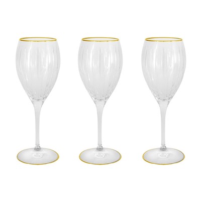 Набор бокалов для вина Пиза золото, 0,275 л, 6 шт, 55501