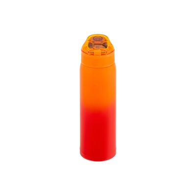 Термокружка 500 мл 6,5*6,5*24 см "Красно-оранжевая"