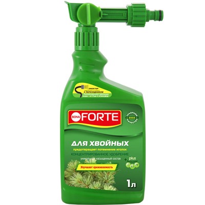 Bona Forte ЭЖЕКТОР Жидкое минеральное удобрение Для хвойных растений, флакон 1 л