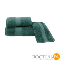 2120DELUXEYSL75 Полотенце Soft сotton DELUXE тёмно-зелёный 75X150