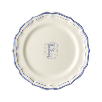 Десертная тарелка, белый/голубой  FILET BLEU F,Gien