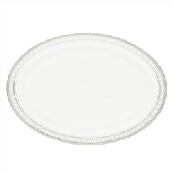42851 GIPFEL Набор тарелок сервировочных PATRICIA 32х23 см, 2 шт. Материал: костяной фарфор. Цвет: белый с голубым.