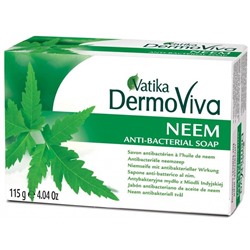 NEEM soap Dermo Viva Vatika (Мыло, защищающее кожу с Нимом, Ватика), 115 г.