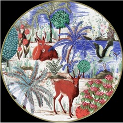 Тарелка под канапе с антилопой из коллекции  Le Jardin du Palais, GIEN
