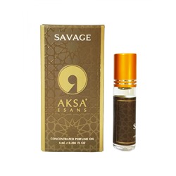 SAVAGE Concentrated Perfume Oil, Aksa Esans (ДИКАРЬ турецкие роликовые масляные духи, Акса Эсанс), 6 мл.