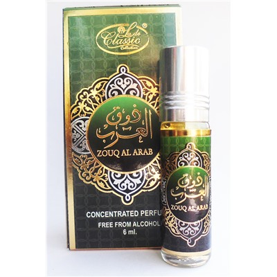 La de Classic Concentrated Perfume ZOUQ AL ARAB (Мужские масляные арабские духи ЗОУК АЛЬ АРАБ, Ла Де Классик), 6 мл.