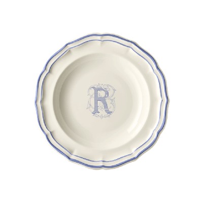 Суповая тарелка, белый/голубой  FILET BLEU R,Gien