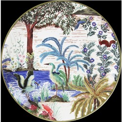 Тарелка под канапе с цаплей из коллекции  Le Jardin du Palais, GIEN