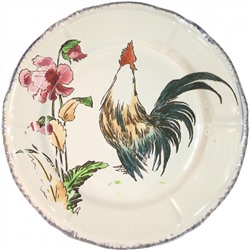 Тарелка десертная Петух из коллекции Grands Oiseaux, Gien