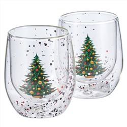 52498 GIPFEL Набор из 2 стаканов CHRISTMAS STAR 300 мл с двойными стенками. Материал: боросиликатное стекло.