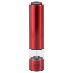 51552 GIPFEL Мельница электрическая TROPICA для соли и перца, 22 см. Цвет: красный. Материал: нерж. сталь, органическое стекло, керамика, пластик.
