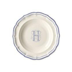 Суповая тарелка, белый/голубой  FILET BLEU H,Gien