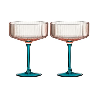 Набор бокалов для коктейля Modern Classic, розовый-зелёный, 0,25 л, 2 шт, 62722