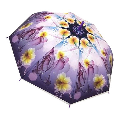 Зонт "Цветы", полуавтоматический, диаметр 95см