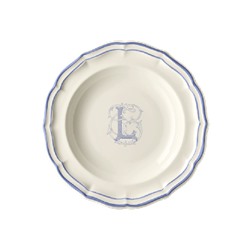 Суповая тарелка, белый/голубой  FILET BLEU L,Gien