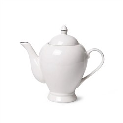 3903 FISSMAN Чайник заварочный ALEKSA 1,1л, цвет белый (фарфор)