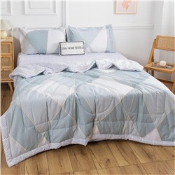 Комплект постельного белья Сатин с Одеялом (простынь на резинке) OBR099