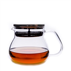 51708 GIPFEL Чайник заварочный TEA LEAF 800 мл для крупнолистового чая. Материал корпуса: боросиликатное стекло, нержавеющая сталь