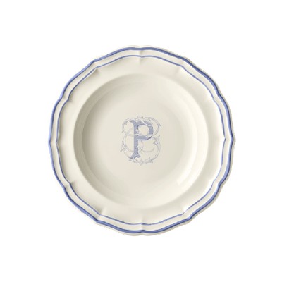 Суповая тарелка, белый/голубой  FILET BLEU P,Gien
