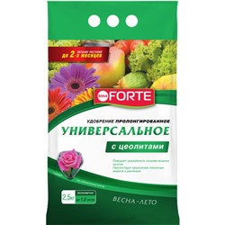 Bona Forte Удобрение Универсальное весна-лето с цеолитом, пакет 2,5 кг