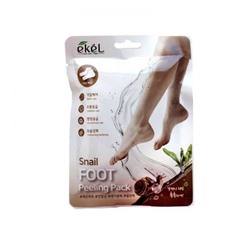 652260 EKEL Foot Peeling Pack Snail Педикюрные носочки для ног с муцином Улитки (для всех типов кожи) 40г/Корея