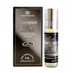 Al-Rehab Concentrated Perfume CHAMPION BLACK (Мужские масляные арабские духи ЧЕМПИОН БЛЭК Аль-Рехаб), 6 мл.
