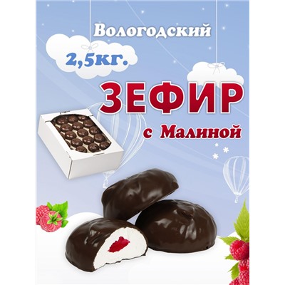 Зефир в шоколаде "с Малиной" 2,5кг. TV