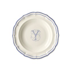 Суповая тарелка, белый/голубой  FILET BLEU Y,Gien